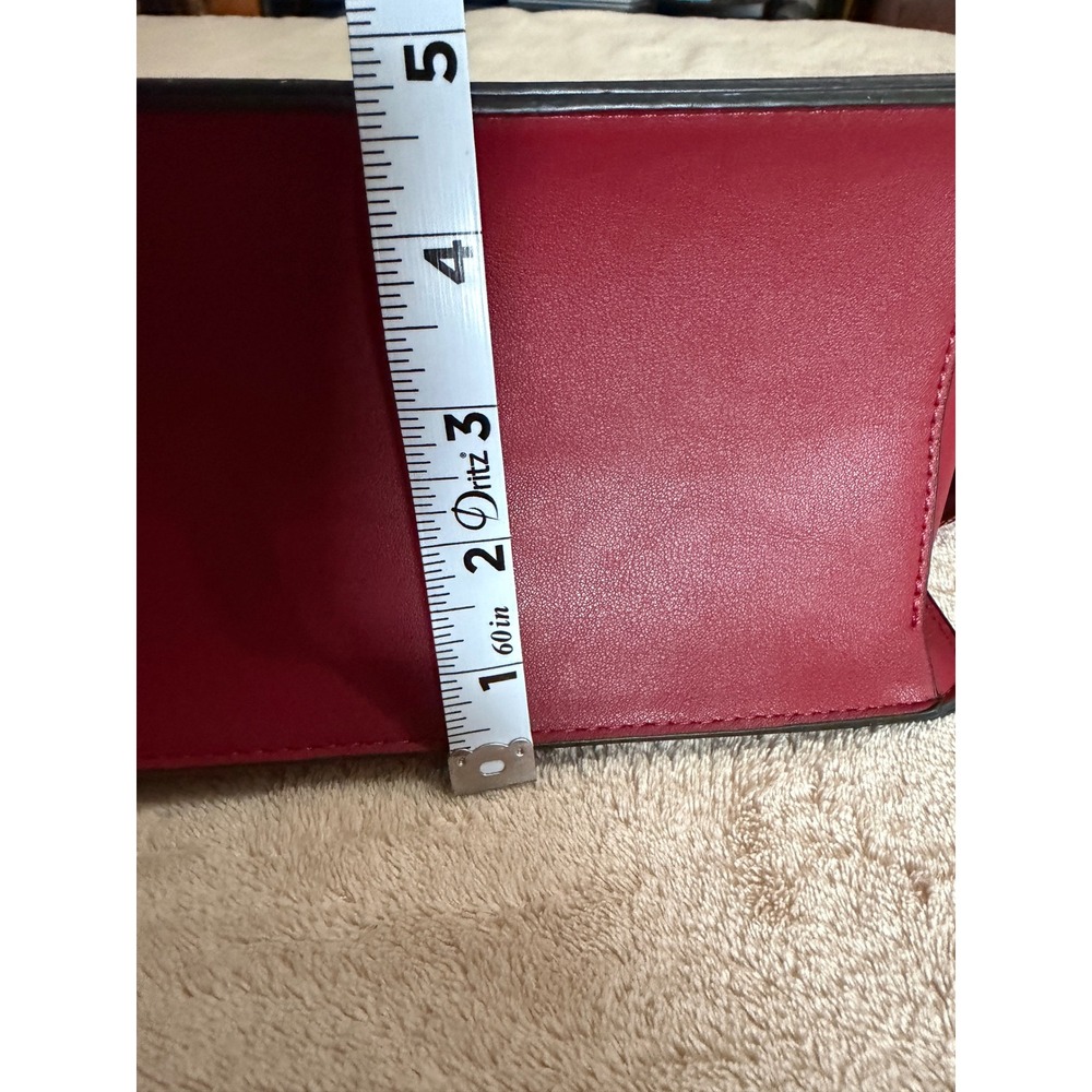 Steve Madden Burgundy Satchel Crossbody Bag with Webbed Strap & Coin Purse NWOT - Picture 8 of 13